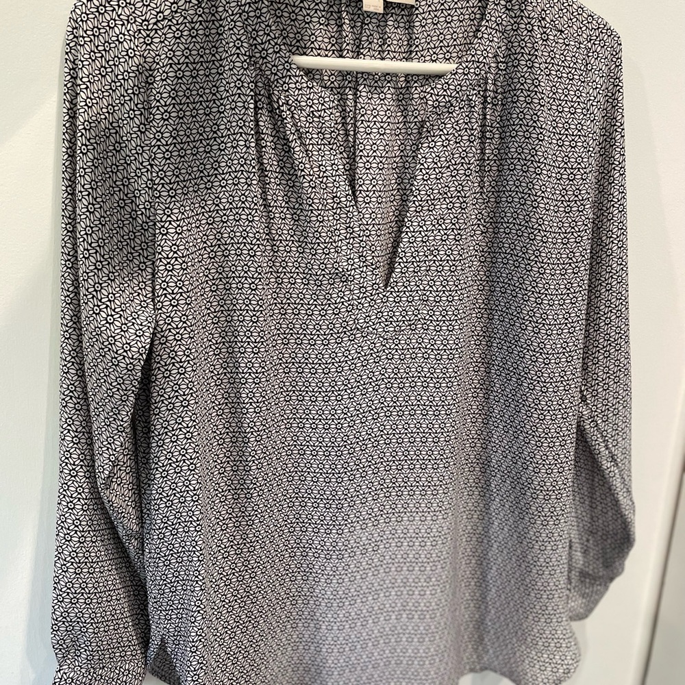 LOFT Geometric Blouse